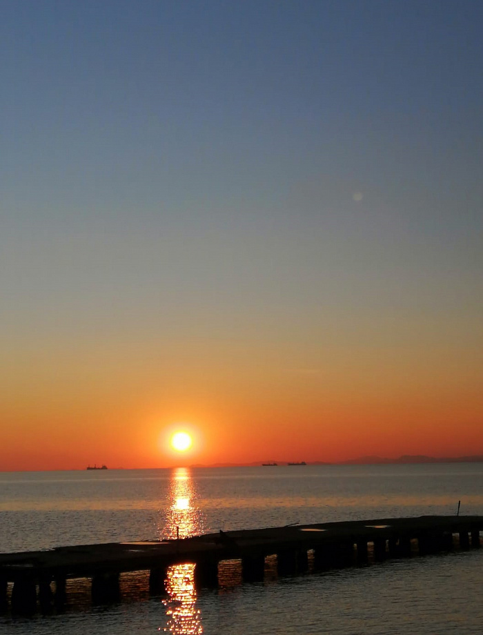 Владивосток: встречаем закат на Амурском заливе